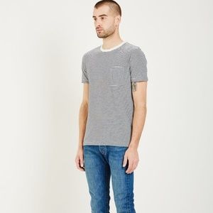 Levi's Shirts - Levi's Made & Crafted Striped Pocket Tee Indigo Levi's Shirts - Levi's Made & Crafted Striped Pocket Tee Indigo